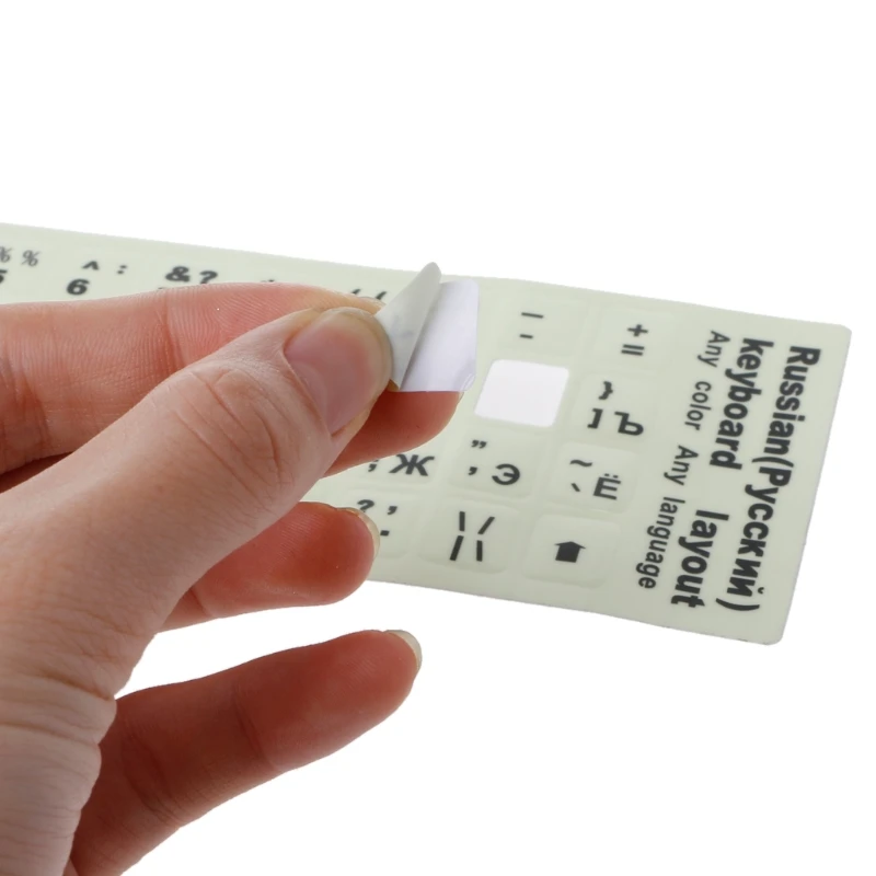 

Russian Letters Ultrabright Fluorescence Luminous Keyboard Sticker Unique coating protects from abrasion long-term durability