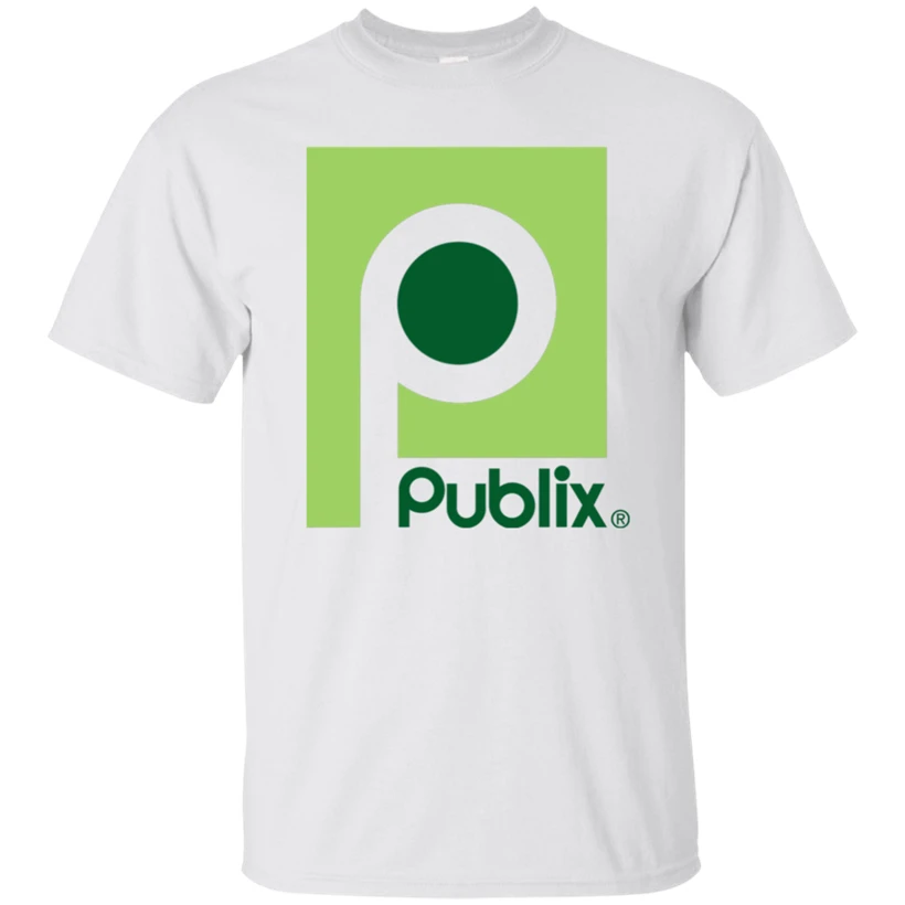 Publix Supermarket Florida Ретро логотип Магазин футболок Miami Tampa хлопковая футболка с