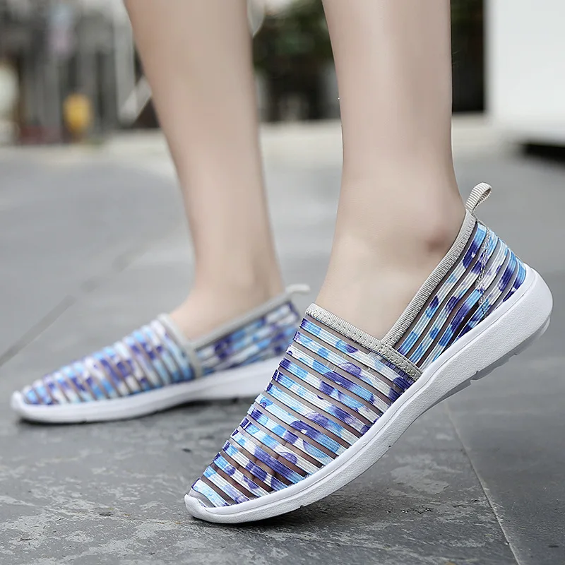 Женские кроссовки летняя сетчатая женская повседневная обувь на плоской подошве