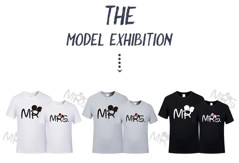 Mr mrs/парные футболки для влюбленных, одежда для жены, Одежда harajuku, одинаковая Женская одежда с надписью love camisetas verano mujer, летняя одежда