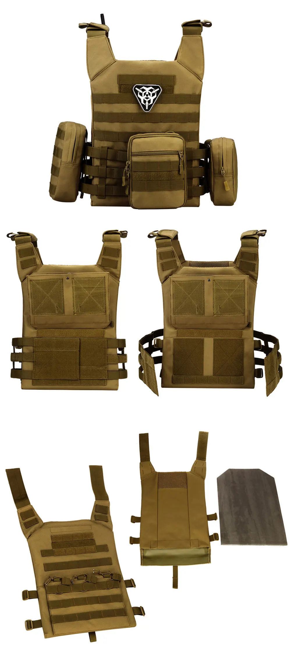 Тактические жилеты JPC Жилет Molle страйкбол нейлон Военная Экипировка сумки регулируемые охотничьи CS амфибия армии Стрельба Жилет Пейнтбол