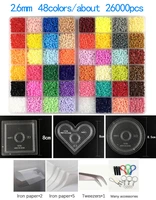 2 6mm 5mm 2472 colors box hama beads toy perler educational kids 3d puzzles diy iron fuse beads pegboard sheets ironing paper