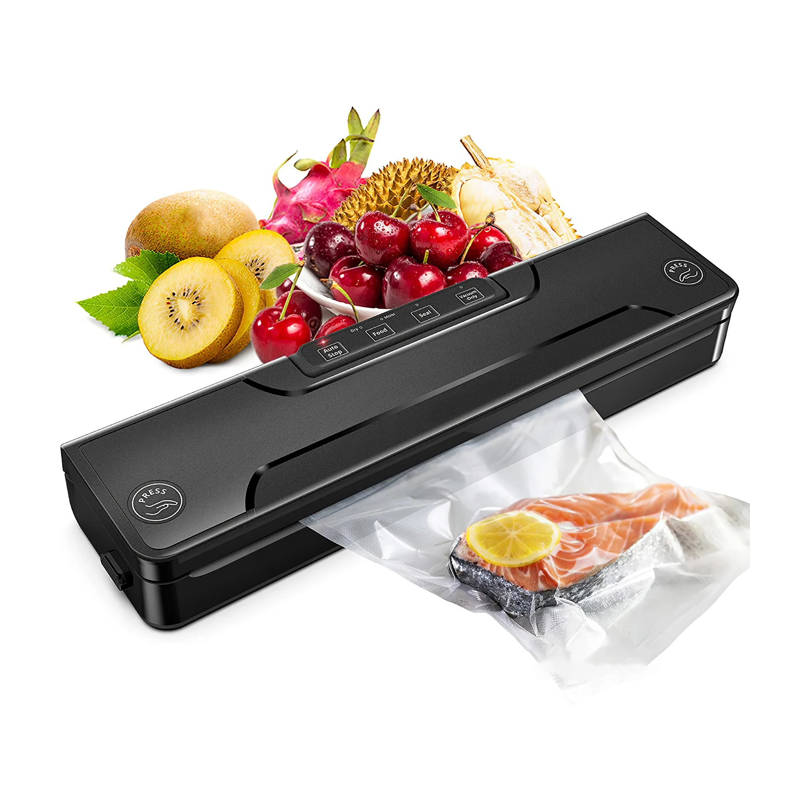 

Food Vacuum Sealer Machine 4in1 Dry Wet Modes Food Sealer Home Welding Machine With 10 Vacuum Bags For Storge