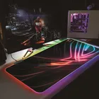 Работающие игровой Мышь Pad цветная (RGB) светодиодный свет Расширенный клавиатура с подсветкой Non-slip Одеяло коврик 25x35 см 40x90cm