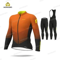 spring autumn long sleeve clothing men cycling jersey set bib pants road bike team training bicycle jacket sportswear breathable