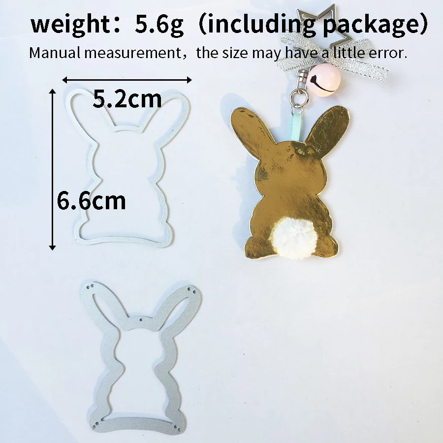 Пасхальный встряхивание карты металла резки штампы кролик заяц для diy