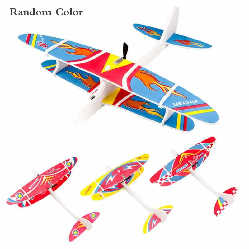

Aircraft Model Powered Biplane Glider Foam Flying Plane Rechargeable Electric Plane Aircraft Toy Science Educational Toys Kids