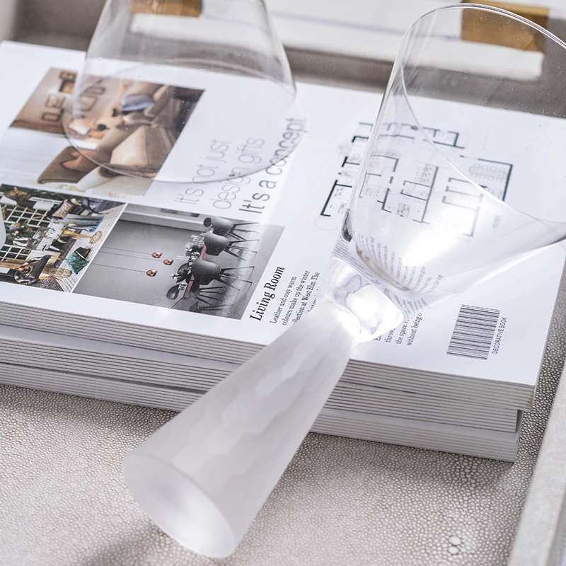 Бокал матовый бокал для вина серебряные розовые золотые бокалы сока цвет