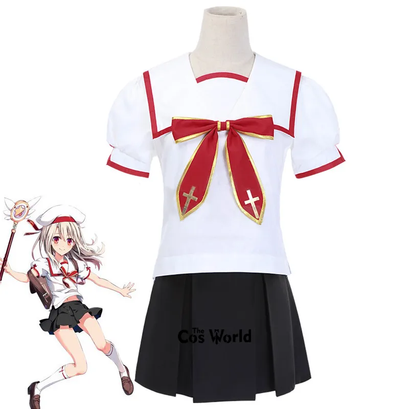 FGO Fate Grand Order Illyasviel Von Einzbern Sprite 1 школьная форма топы платье костюм моряка наряд игры