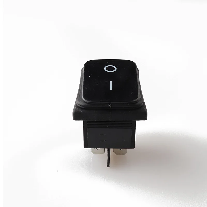 

KCD4-201F Push Button Switch SPST 4Pin 16A 250V Snap-in I/O Boat Rocker Switch Black