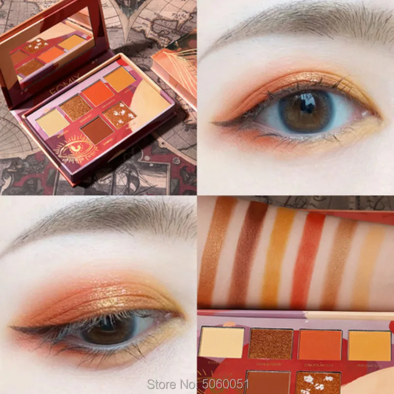 Палитра теней для век 6 цветов блестящие перламутровые тени ослепительно Красота