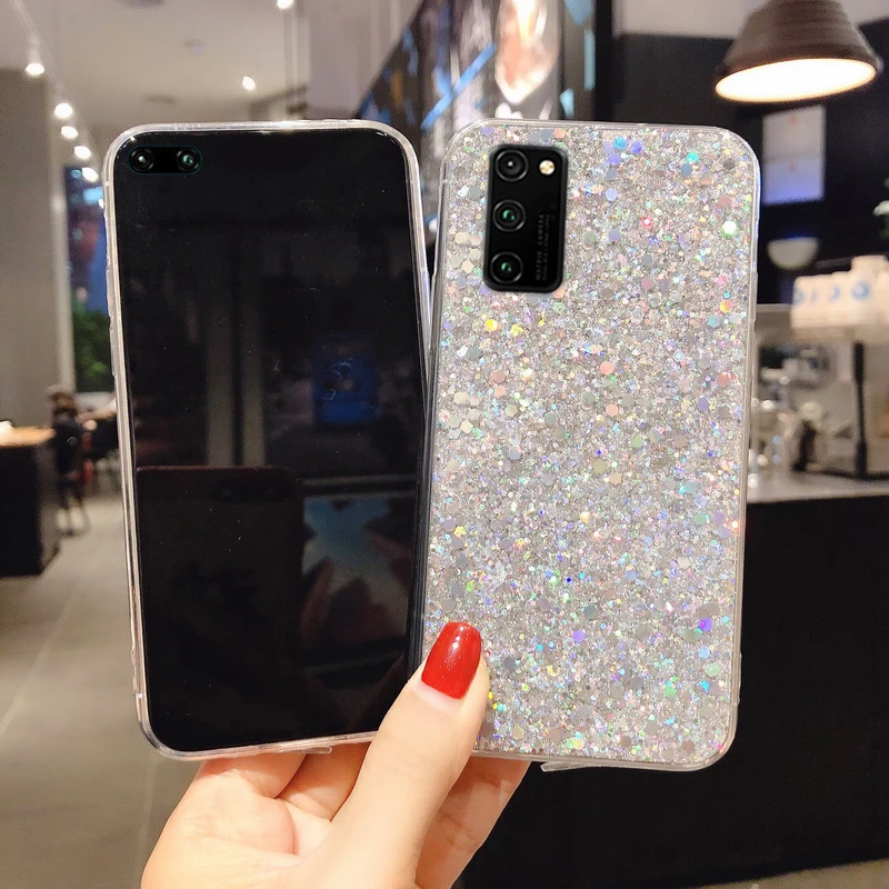 Bling Glitter Case For Samsung S20 S21 FE S22 S23 Ultra S10 Plus A51 A71 A31 A32 A13 A14 A52 A53 A54 5G Soft Silicone Cover