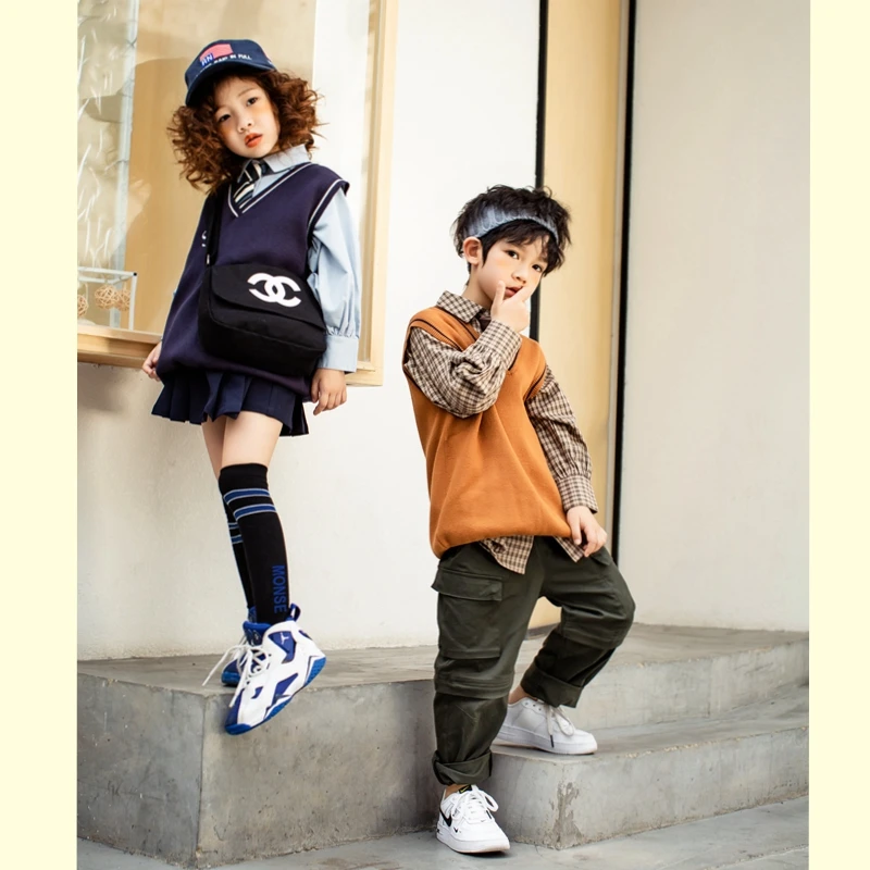 L + I KISS/комплект модной дизайнерской одежды для малышей осенне-зимний свитер