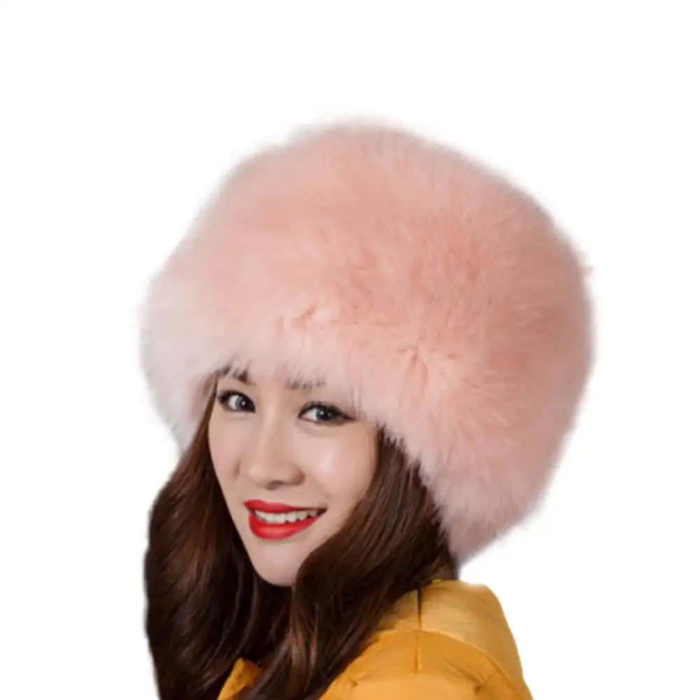 Зимняя шапка из искусственного меха бомбер Ms. Earmuffs искусственной кожи бархатная