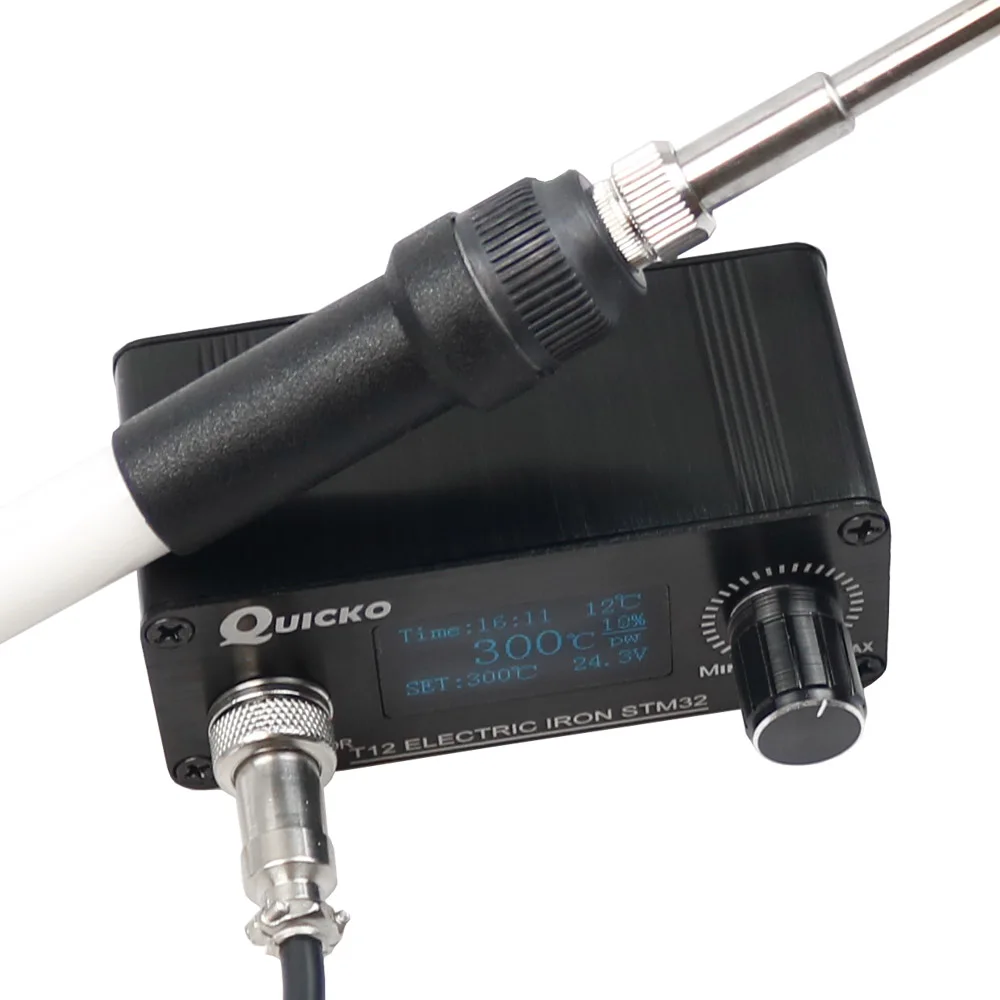 Паяльная станция QUECOO STM32/CKS V3.1 6C цифровая мини-паяльная с OLED-дисплеем T12-907