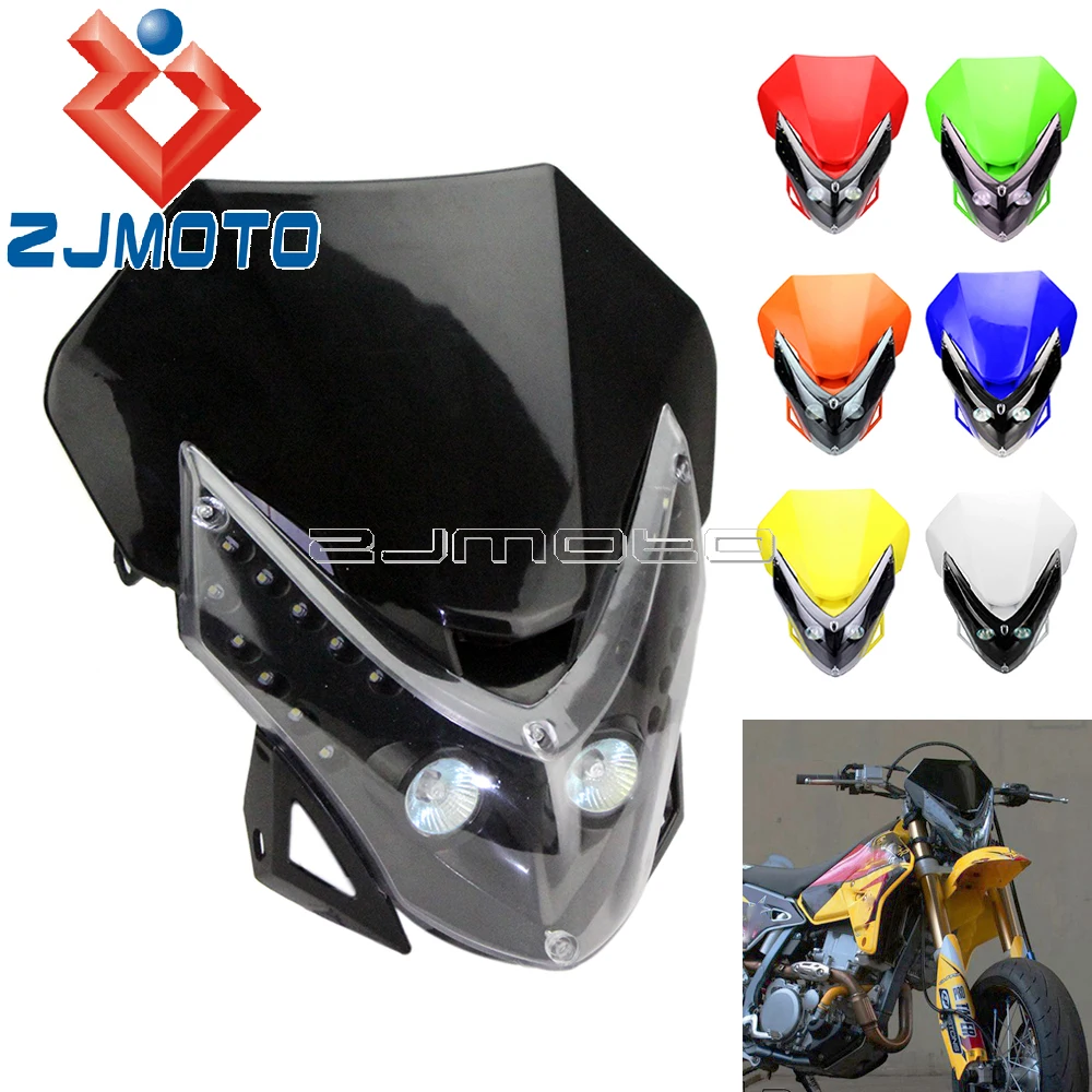 Налобный фонарь для мотоцикла светодиодный Honda Yamaha Kawasaki Suzuki DRZ DRZ250 DRZ400 XRKLX MX TTR XT TW| |