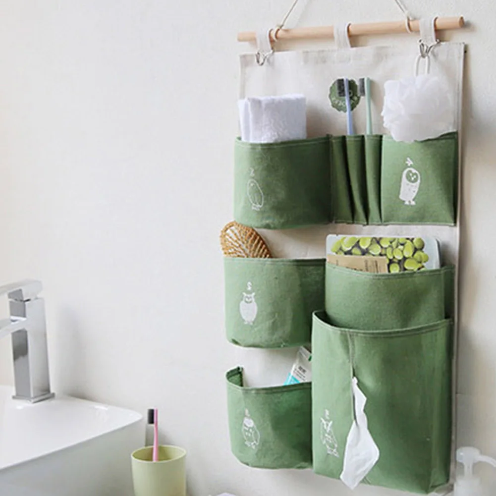 Настенный шкаф Многослойные водонепроницаемые хлопковые льняные Висячие Сумки