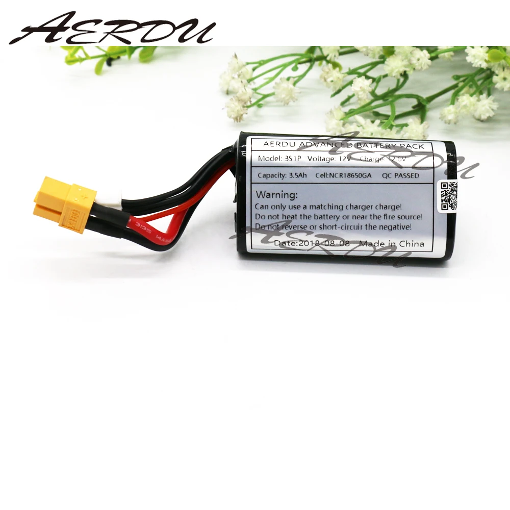 AERDU 3S1P 3.5Ah 10 8 V 11 1 12 6 комплект литий ионный батарей для AED3500mAh Бла (беспилотный