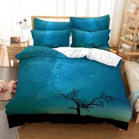 trees bedding 3 piece digital printing cartoon plain weave craft for north america and europe bedding set queen