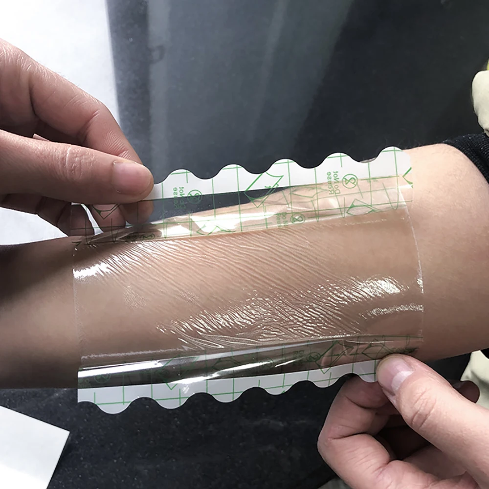 

100pcs 10*12cm Disposable Tattoo Bandage Waterproof Tape Clear PU Adhesive Wound Fixation Plaster Anti Allergic Healthcare Tools