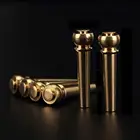 6 шт гитарная струна для ногтей чистый кости строка конус Shell Point гитара Струнный конус Акустическая гитара для порожка латунные элементы для Гитары Струны