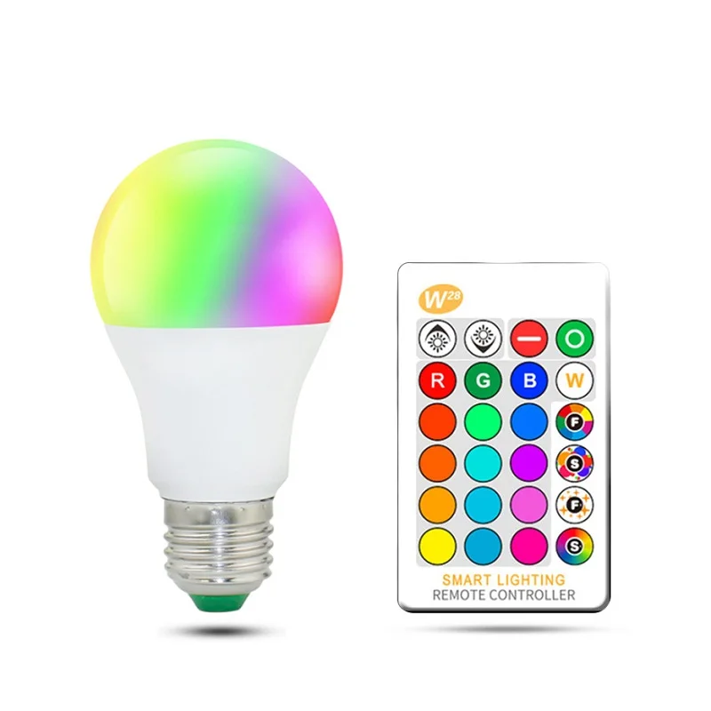 RGB Светодиодная лампа 15 Вт E27 B22 с регулируемой яркостью RGBW RGBWW точечный светильник