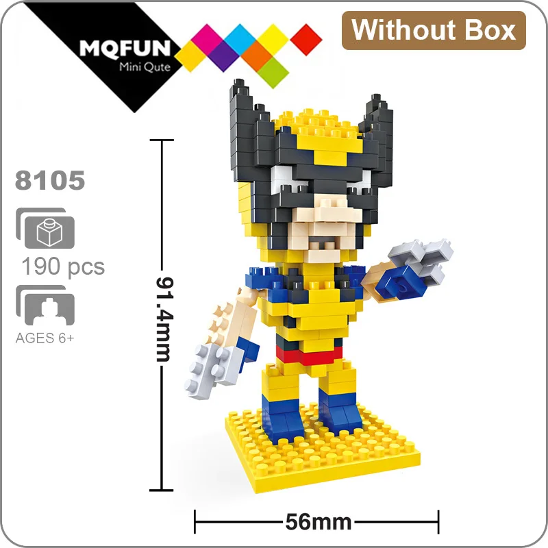 8105 Without Box Hsanhe Марвел Мститель супер герой Железный человек Человек-паук Фигурки обучающая игрушка DIY сборка модель Строительные кирпичи - Цвет: 8105 Without Box