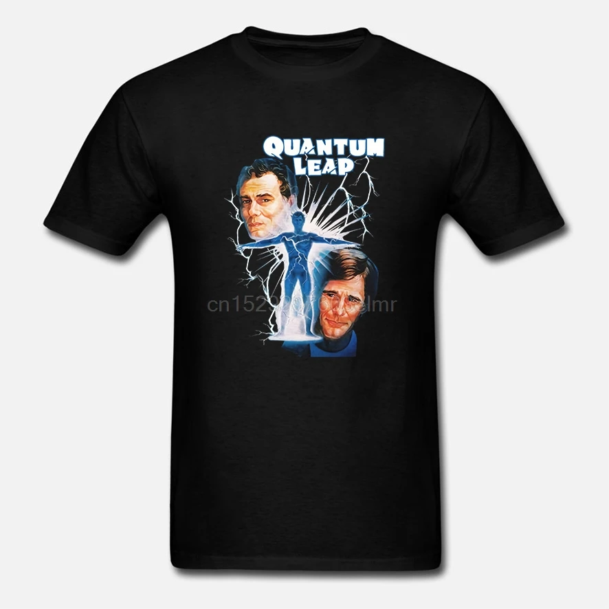 Высокое качество дизайнерская футболка с круглым вырезом Quantum Leap Classic 80 серия ТВ
