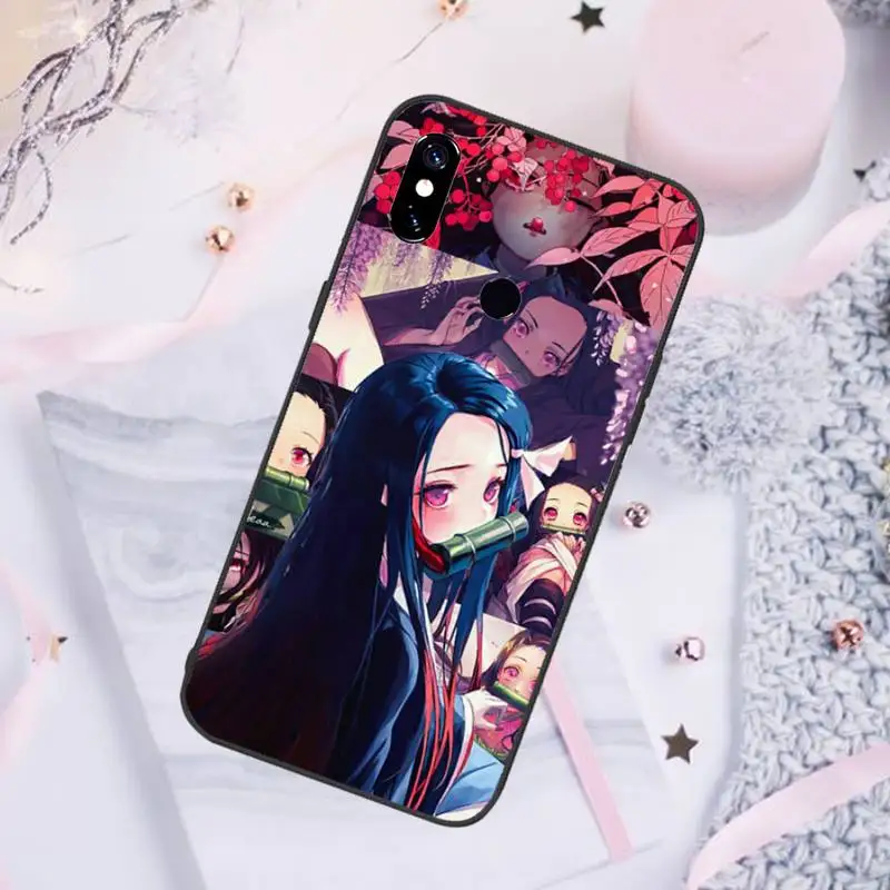 

Anime Demon Slayer Kimetsu No Yaiba Phone Case For Xiaomi Redmi note 7 8 9 pro 8T 9S Mi Note 10 Lite pro