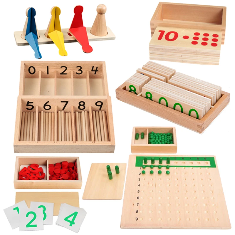 Детский набор по методике Монтессори математическая игрушка искусственная