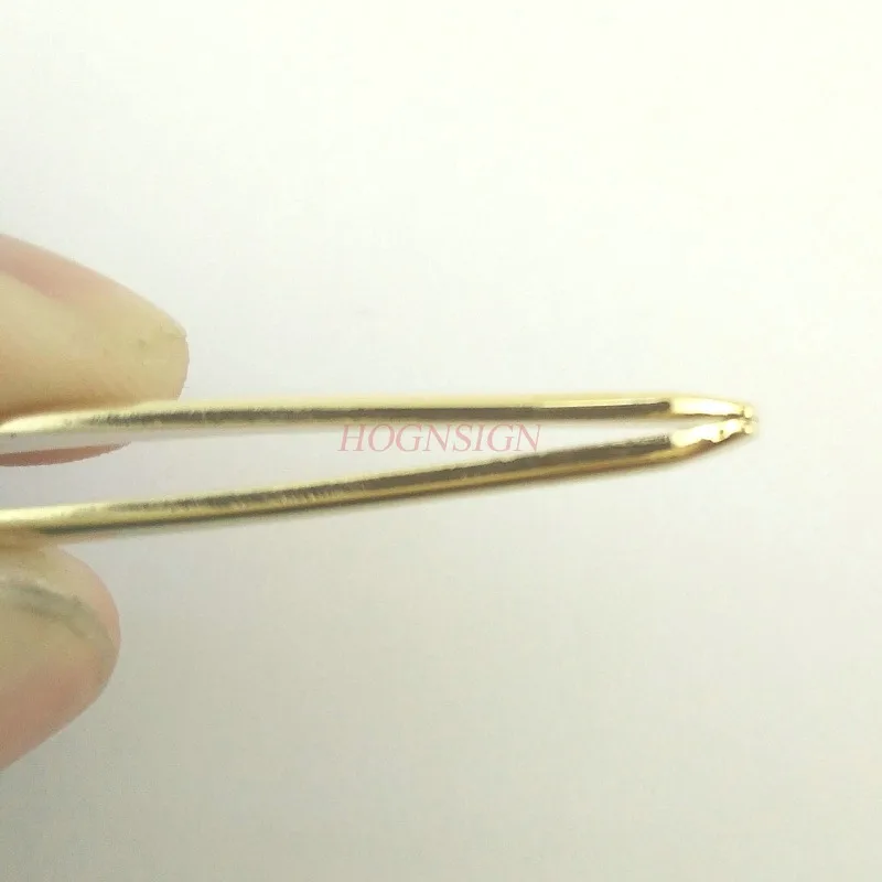 Пинцет профессиональный стальной пинцет для бровей с круглым наконечником