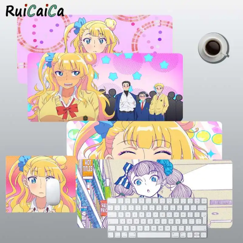 

RuiCaiCa Oshiete! Большой игровой коврик для мыши Galko chan Galko Sexy Girl, размер XL, блокировка краев, большой Блокировка краев, коврик для клавиатуры