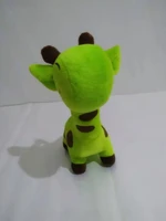 green happy little flower deer plush toy for children birtday or christmas present gift