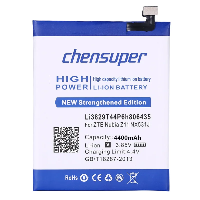 Chensuper 4400 мАч Li3829T44P6h806435 для ZTE Nubia Z11 NX531J M2 Lite Youth Edition Play NX907J аккумулятор телефона