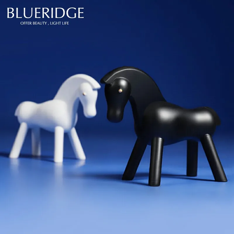 Скандинавская простая пасторальная Миниатюрная Лошадь из пони трояня украшение