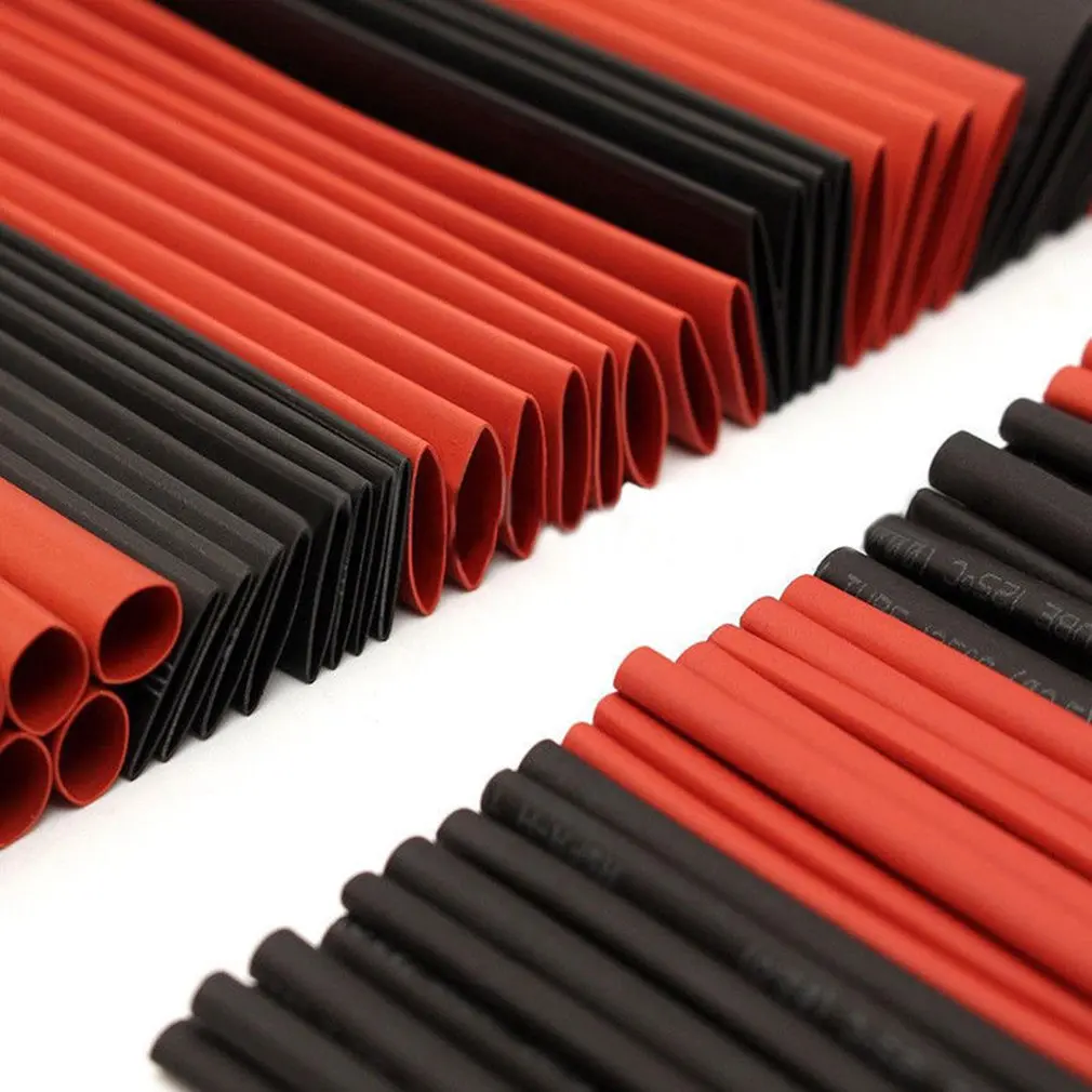 

127 PCS Heat Shrink Tubing Polyolefin Electrical Wrap Wire Cable Sleeves PE Insulation 2:1Shrinkable Tube Assortment Kit