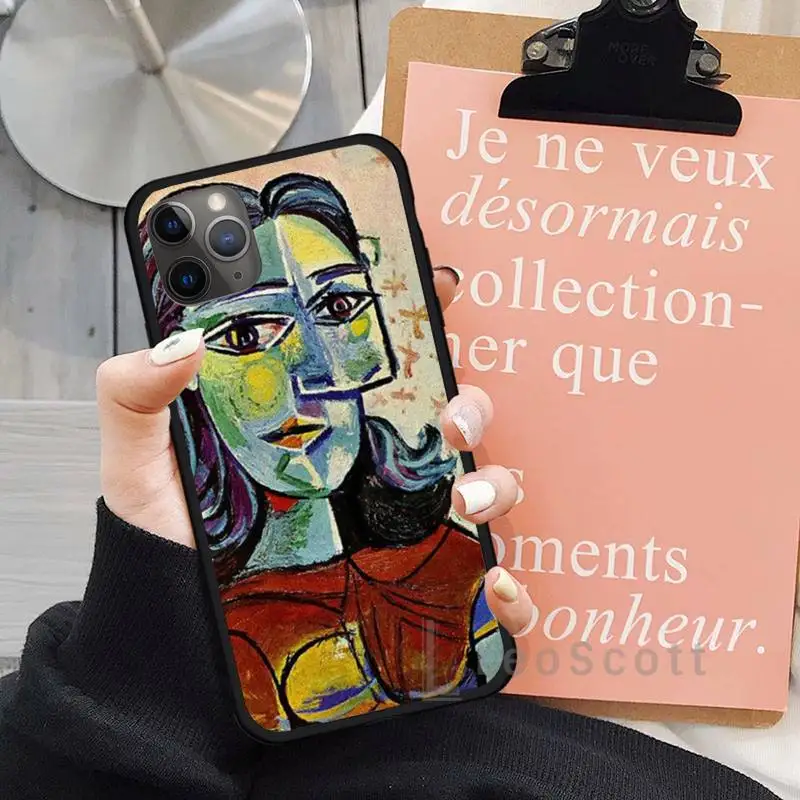 

Picasso abstract Art painting Phone Case for iPhone 11 12 mini pro XS MAX 8 7 6 6S Plus X 5S SE 2020 XR