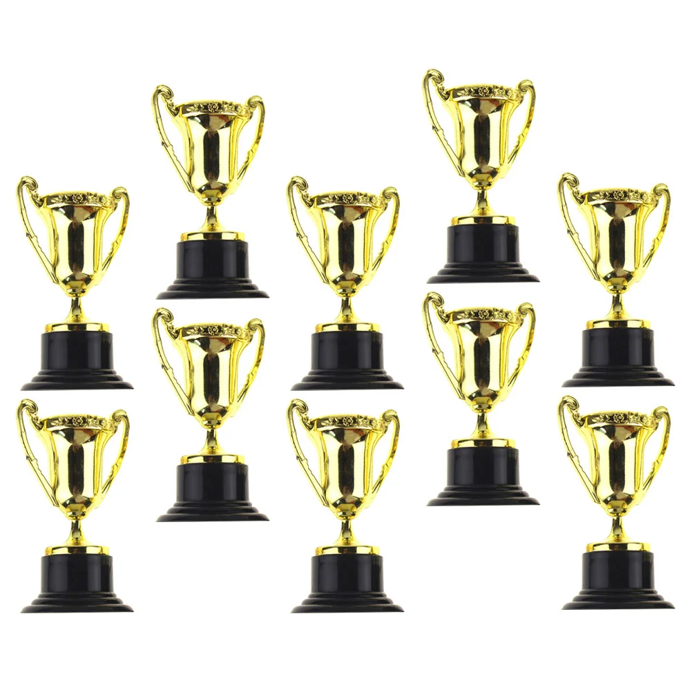 

20Pcs Plastic Reward Trophies Award Cups School Rewarding Supplies (Golden)