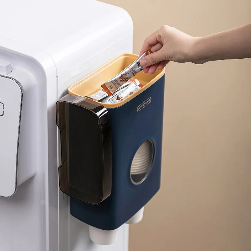 Держатель для бумажных стаканов самоклеящийся держатель с двойной трубкой С