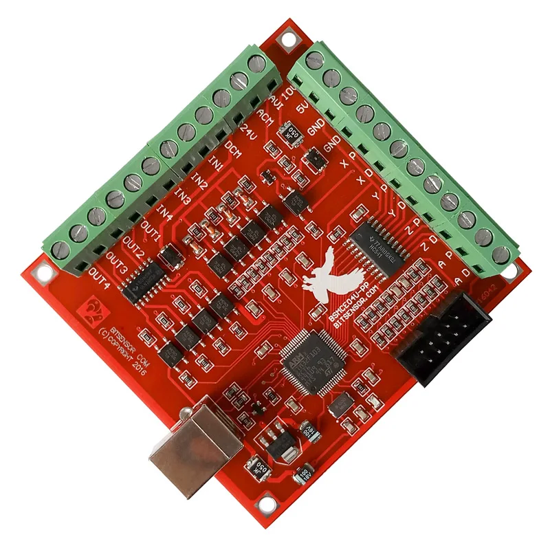 4 осевой Комплект для ЧПУ mach3 usb Драйвер Двигателя DM556 + USB контроллер шагового