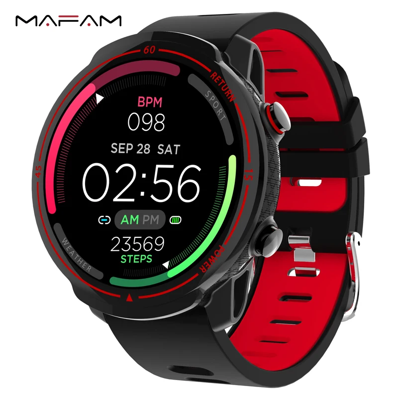 Спортивные Смарт часы MAFAM T30 фитнес трекер монитор сердечного ритма полный
