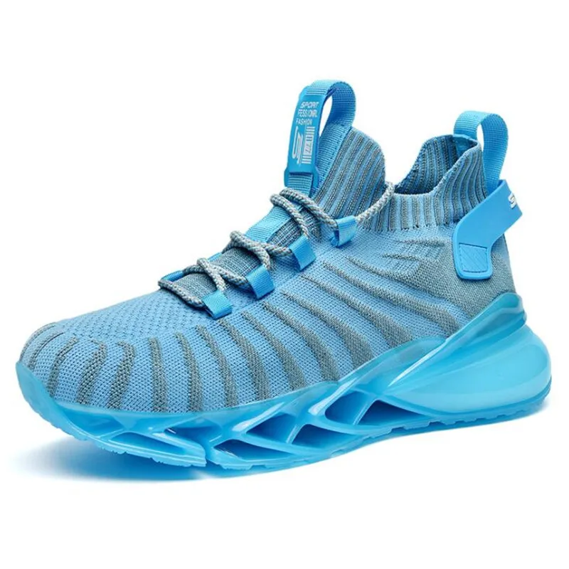 

Men Basketball Shoes Blade Sole Trainers Man's Shockproof High Top Sneakers Cushioning Sport Shoes Outdoor Training Sneakers