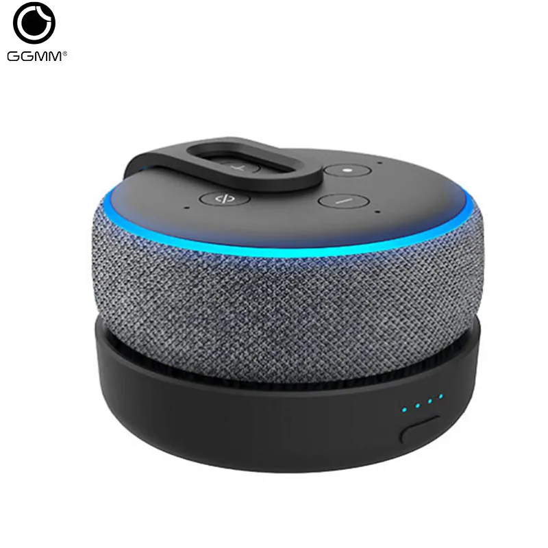 GGMM Echo Dot зарядная станция портативная батарея база для 3nd Поколения Портативный 20 Вт 360 градусов Улучшенный звук(точка не входит в комплект