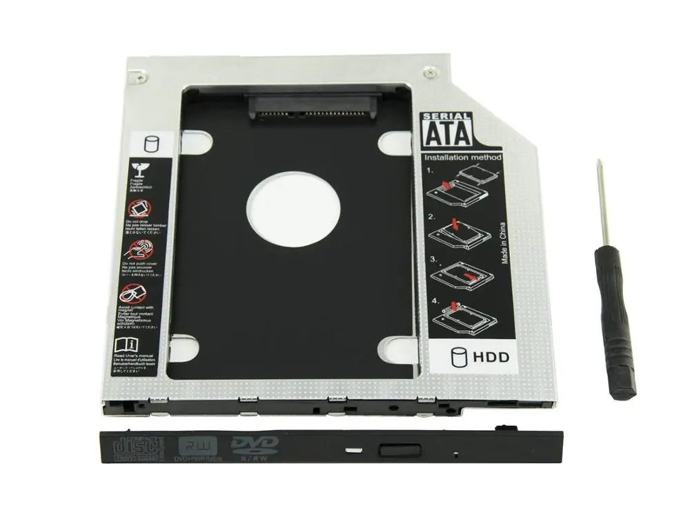Жесткий диск 9 5 мм 2 й SSD HDD Caddy для MSI GE40 GE62 GT72 CX62 6QD GE72 6QF Apache Pro|Компьютерные кабели и