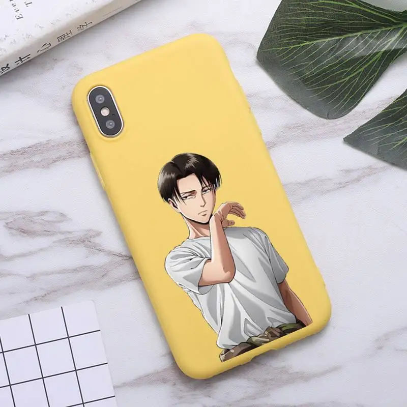 

Attack On Titan Japan anime Phone Case Candy Color for iPhone 6 7 8 11 12 s mini pro X XS XR MAX Plus