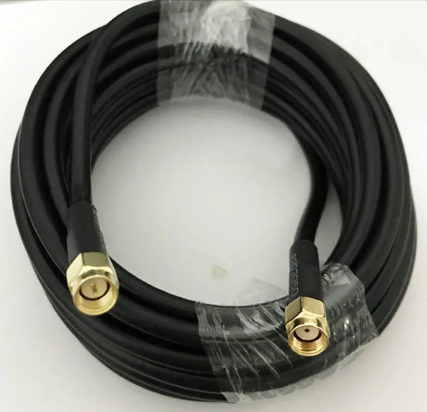 1 шт. RG58 кабель SMA антенный разъем RP-SMA штекер SMA мужской разъем 5 м кабель