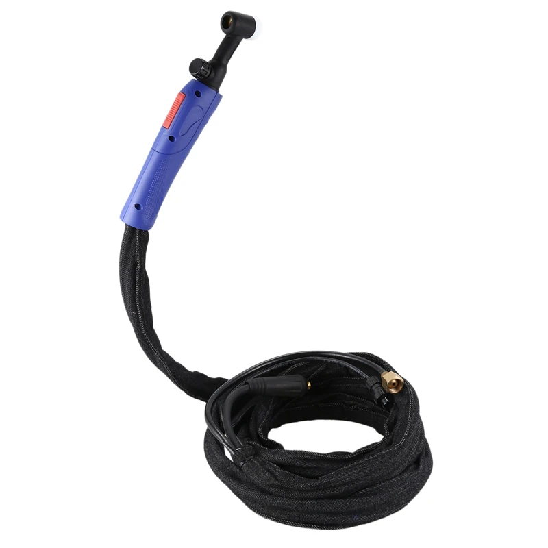 

220A 3.7m Welding Gas Torch Kit WP-17FV Air-cooled Tig Welding Torch with Flexible Head Body and Gas Valve for Welder