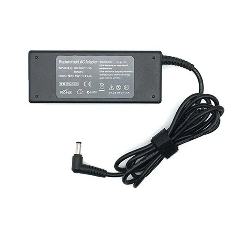 

19V 4.74A AC DC Power Supply Adapter Charger for ASUS F81SE F9 X80N F8Tr X81SE F3 ADP-90SB BB PA-1900-24 36 K50 K52 K51 K40A