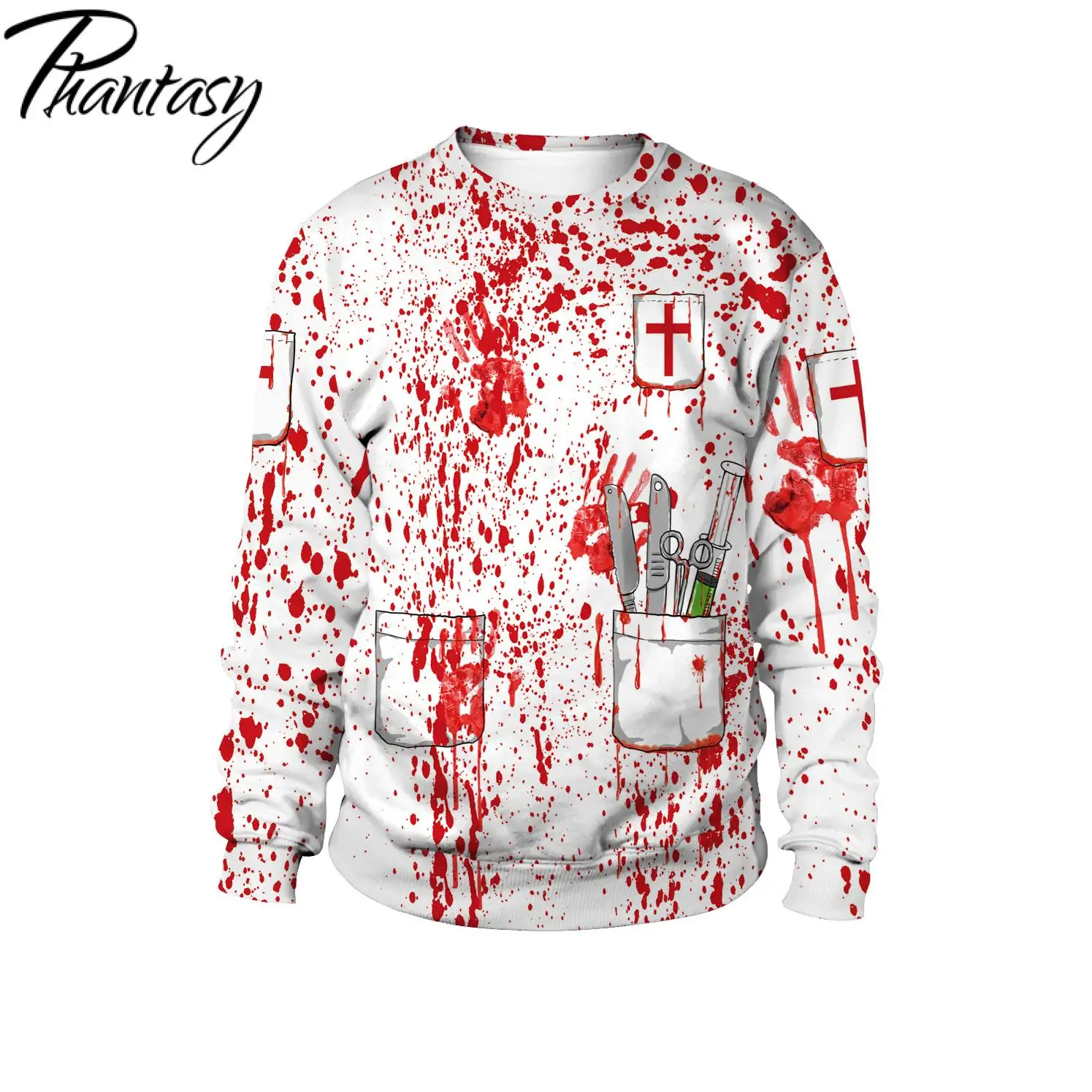 Костюм для косплея Phantasy 2021 пуловер с принтом длинным рукавом взрослых осени и