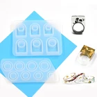 1 шт. кольца DIY Смола силиконовые формы Кристалл УФ эпоксидное литье ожерелье подвески формы ручной работы ремесла Инструменты для изготовления ювелирных изделий